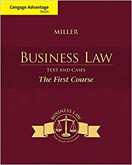 Cengage Advantage Books Business Law Text And Cases The First Course