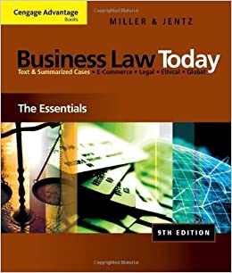 Cengage Advantage Books Business Law Today The Essentials