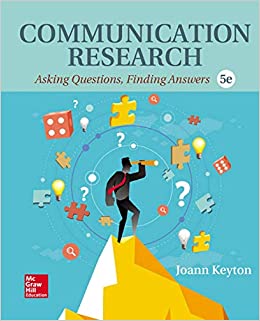 Communication Research Asking Questions Finding Answers