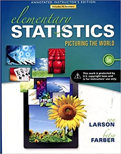 Elementary Statistics Picturing The World