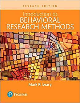 Introduction to Behavioral Research Methods