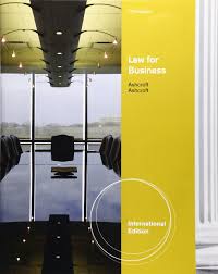 Law for Business International Edition 17th Edition by Janet Ashcroft Test Bank