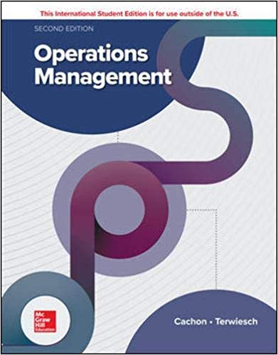 Operations Management 2nd Edition By Gerard Cachon Test Bank