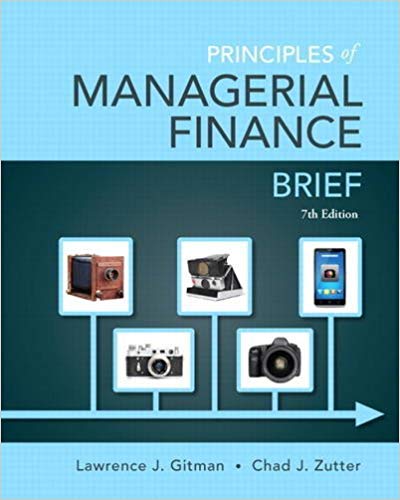 Principles of Managerial Finance Brief 7th Edition By Gitman Test Bank