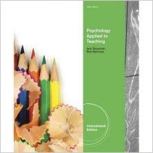 Psychology Applied to Teaching 13th Edition International by Jack Snowman Test Bank