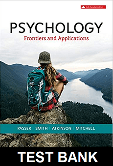 Psychology Frontiers and Applications Canadian 6th Edition Passer