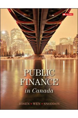 Public Finance in Canada 5Th Canadian Edition By Harvey S Rosen Test Bank