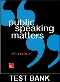 Public Speaking Matters 1st Edition Floyd