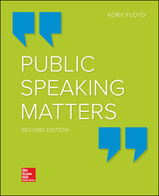 Public Speaking Matters 2nd Edition By Kory Floyd Test Bank