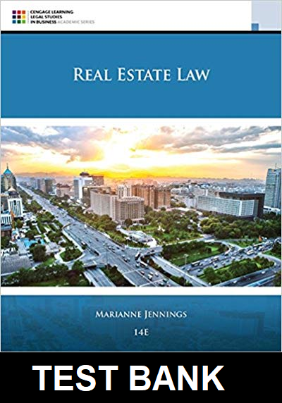 Real Estate Law 11th Edition Jennings