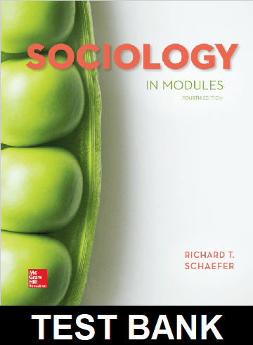 Sociology in Modules 4th Edition Schaefer