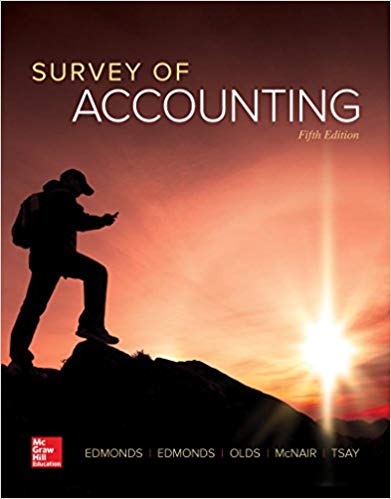 Survey of Accounting 5th Edition By Edmonds Test Bank