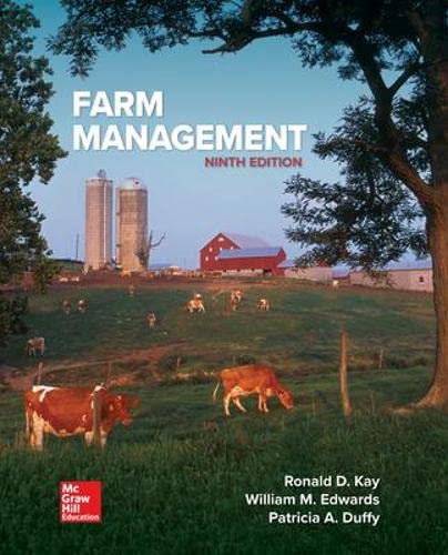 Test Bank For Farm Management 9th Edition by Ronald Kay