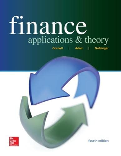 Test Bank For Finance Applications and Theory 4th Edition By Cornett